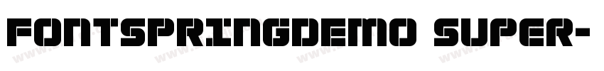 FONTSPRINGDEMO Super字体转换